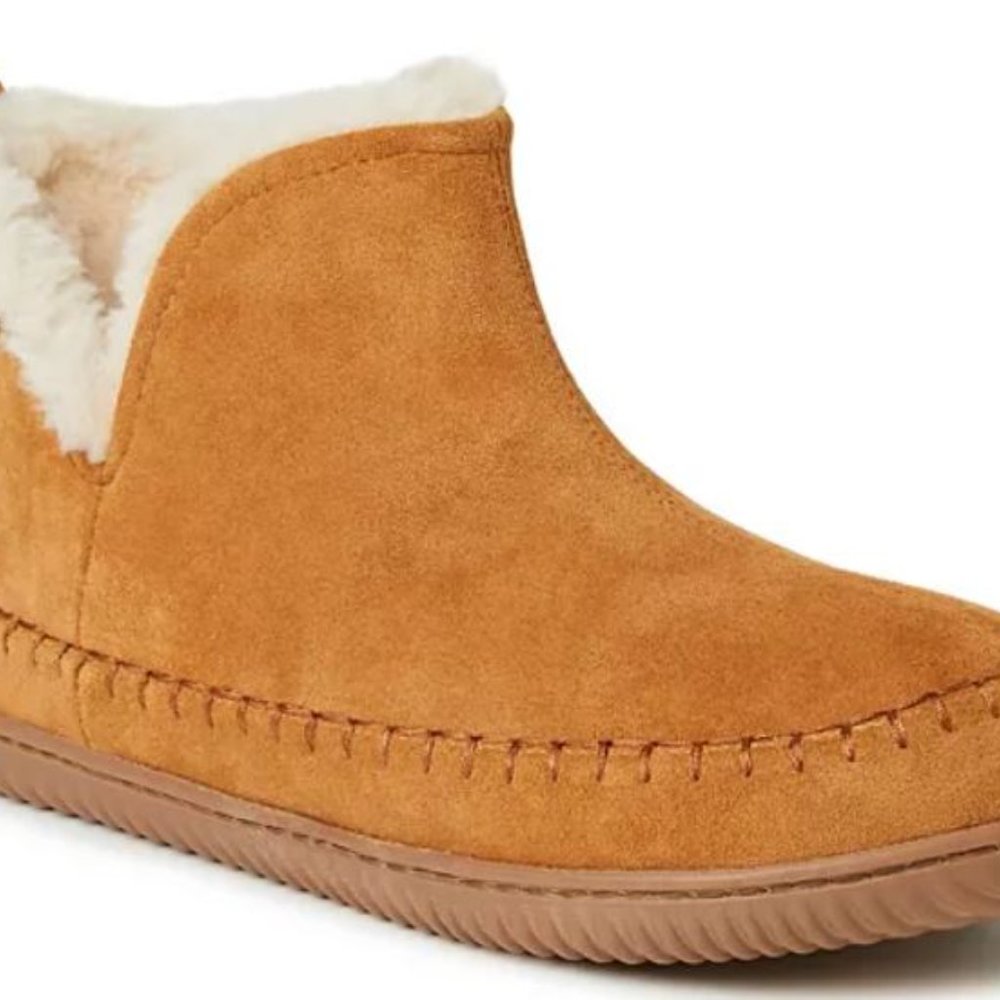 Men's Alpine by Dearfoams Brixen Bootie Slippers, Color: Whiskey, Size: S(7-8)